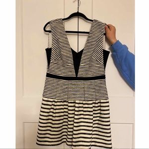 BCBG black and white dress